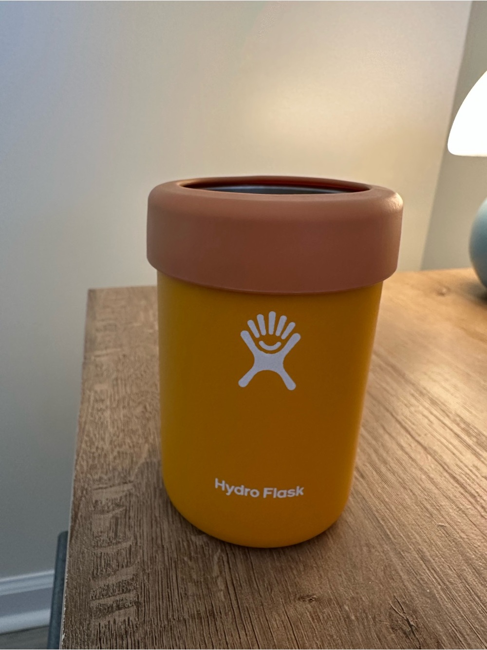 Hydro Flask yellow can cooler